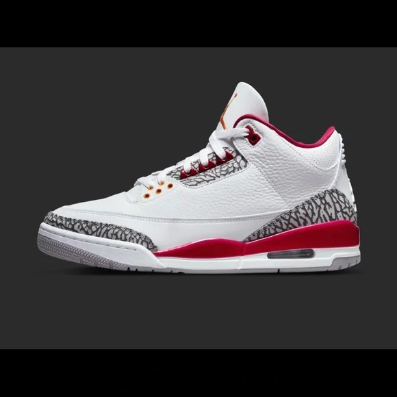 Cardinal Red Limited Air Jordan 3. With a classic twist from the Tinker design